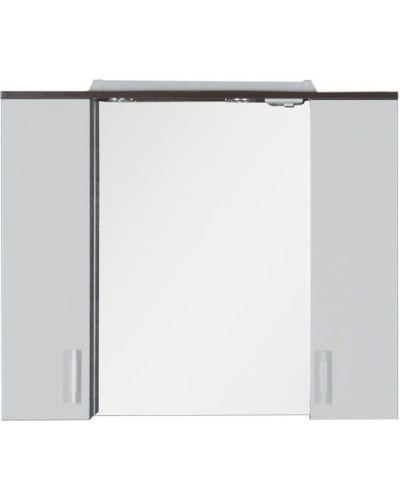 Зеркало со шкафом Aquanet Тиана 90 172399 Венге Белый