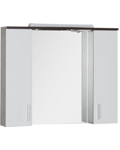 Зеркало со шкафом Aquanet Тиана 90 172399 Венге Белый