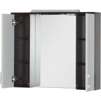 Зеркало со шкафом Aquanet Тиана 90 172399 Венге Белый
