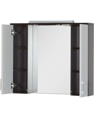 Зеркало со шкафом Aquanet Тиана 90 172399 Венге Белый