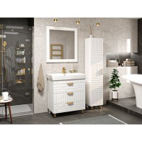 GLOSTER - 80 Зеркало в раме белое