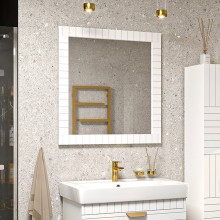 GLOSTER - 80 Зеркало в раме белое