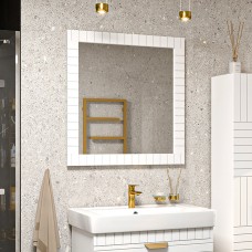 GLOSTER - 80 Зеркало в раме белое