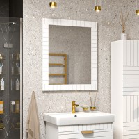 GLOSTER - 70 Зеркало в раме белое