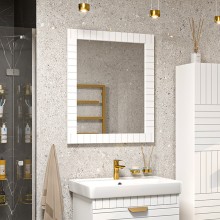 GLOSTER - 70 Зеркало в раме белое