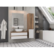 DAKOTA - 80 Зеркало с фацетом  (ДСП (Дуб Гал/ Белый)