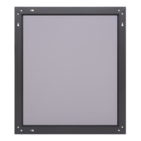 MARS - 70 Зеркало в черном матовом профиле