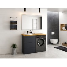 MARS - 90 Зеркало в черном матовом профиле