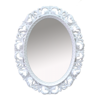 Аврора O.1021.BA.ZA col 131 Зеркало (белый, овальное)