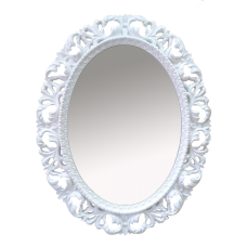 Аврора O.1021.BA.ZA col 131 Зеркало (белый, овальное)