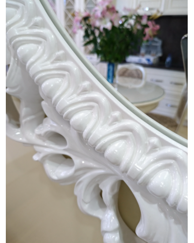 Аврора O.1021.BA.ZA col 131 Зеркало (белый, овальное)