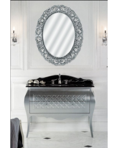 Аврора O.1021.BA.ZA col 146 Зеркало (серебро, овальное)