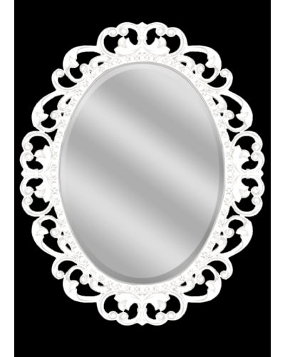 Аврора O.1076.PA.ZA col 131 Зеркало 820х1020 (белый, овальное)