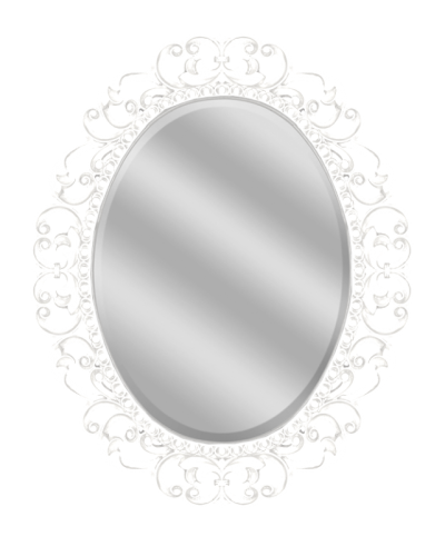 Аврора O.1076.PA.ZA col 131 Зеркало 820х1020 (белый, овальное)