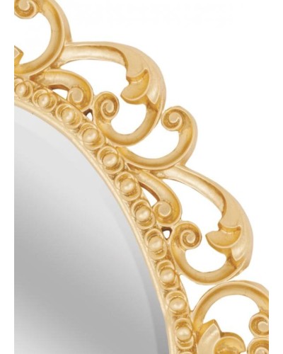 Аврора O.1076.PA.ZA col 142 Зеркало 820х1020 (золото, овальное)