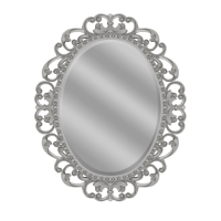 Аврора O.1076.PA.ZA col 146 Зеркало 820х1020 (серебро, овальное)