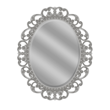 Аврора O.1076.PA.ZA col 146 Зеркало 820х1020 (серебро, овальное)