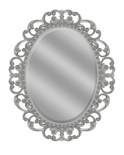 Аврора O.1076.PA.ZA col 146 Зеркало 820х1020 (серебро, овальное)