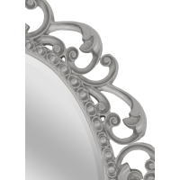 Аврора O.1076.PA.ZA col 146 Зеркало 820х1020 (серебро, овальное)