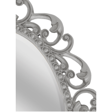 Аврора O.1076.PA.ZA col 146 Зеркало 820х1020 (серебро, овальное)