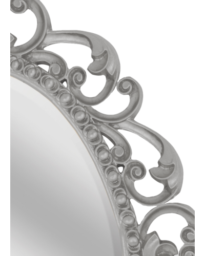 Аврора O.1076.PA.ZA col 146 Зеркало 820х1020 (серебро, овальное)