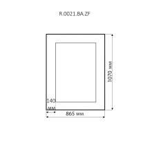 Аврора R.0021.BA.ZF.col 146 Зеркало (серебро, прямоугольное)
