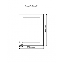 Аврора R.1076.PA.ZF col 142 Зеркало (золото, прямоугольное)