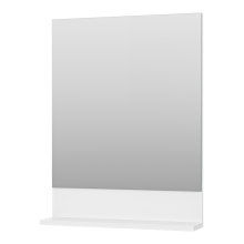 Алиса - 60 Зеркало белое с полкой