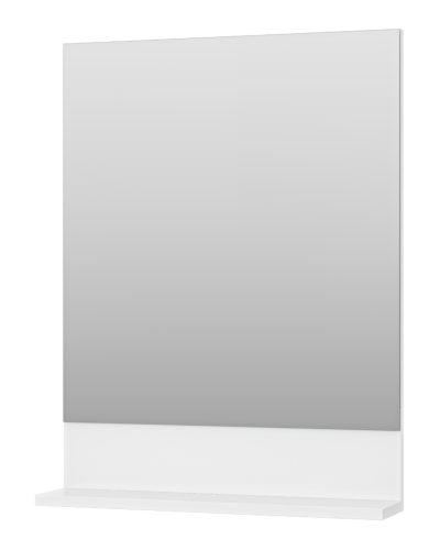 Алиса - 60 Зеркало белое с полкой