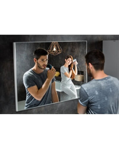 Зеркало без подсветки серый глянец 80х70 см Ravak Ring X000000776