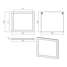 Купер - 90 Зеркало в раме