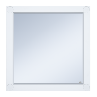 Лейла - 80 Зеркало в раме БЕЛОЕ