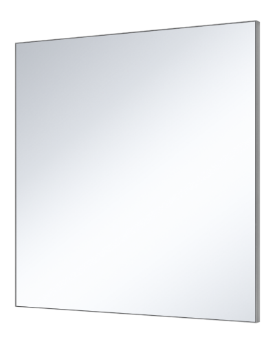 Марс - 80 Зеркало в алюминиевом профиле