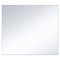 Марс - 90 Зеркало в алюминиевом профиле