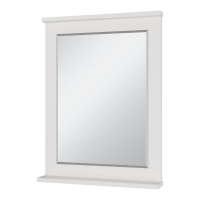 Марта - 60 Зеркало в раме белая эмаль (глянец)