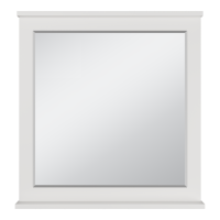 Марта - 80 Зеркало в раме белая эмаль (глянец)