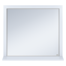 Сахара - 90 Зеркало в раме белое с полкой