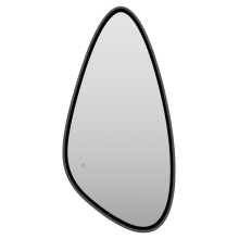 VENUS - Зеркало 600х1200 капля Varket (черный) нейтр.св. сенсор на зеркале