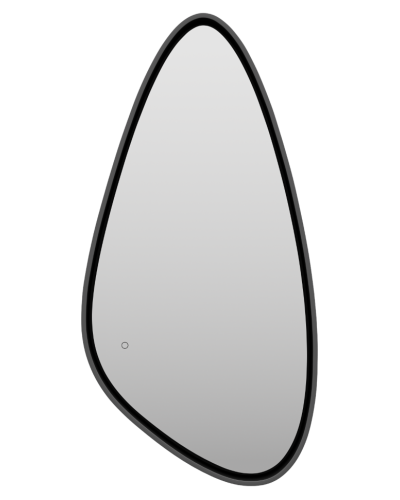 VENUS - Зеркало 600х1200 капля Varket (черный) нейтр.св. сенсор на зеркале