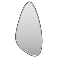 VENUS - Зеркало 600х1200 капля Varket (черный) нейтр.св. сенсор на зеркале