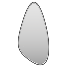 VENUS - Зеркало 600х1200 капля Varket (черный) нейтр.св. сенсор на зеркале
