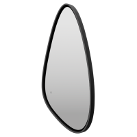 VENUS - Зеркало 600х1200 капля Varket (черный) нейтр.св. сенсор на зеркале