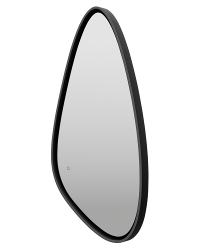 VENUS - Зеркало 600х1200 капля Varket (черный) нейтр.св. сенсор на зеркале