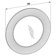 Зеркало прозрачное круглое Laufen Kartel by Laufen 3.8633.1.084.000.1