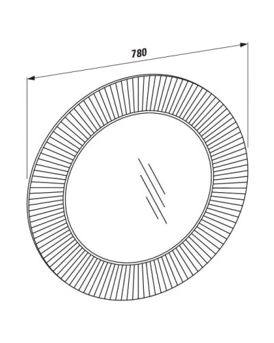 Зеркало прозрачное круглое Laufen Kartel by Laufen 3.8633.1.084.000.1