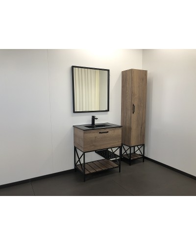 Зеркало Comforty Бредфорд 75 00004149062 Черное