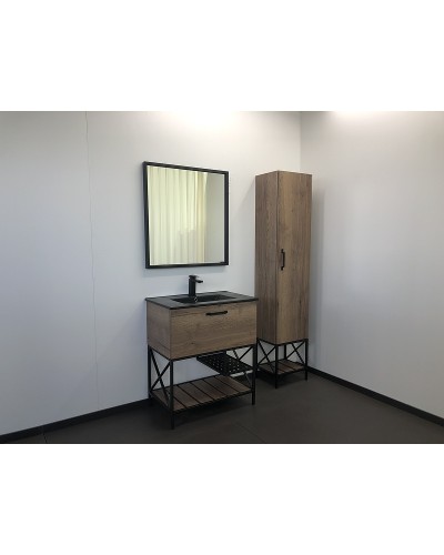 Зеркало Comforty Бредфорд 75 00004149062 Черное