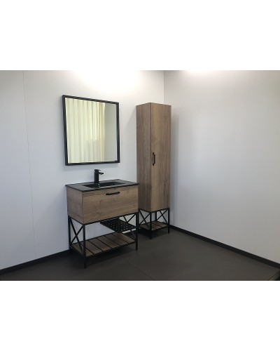 Зеркало Comforty Бредфорд 75 00004149062 Черное