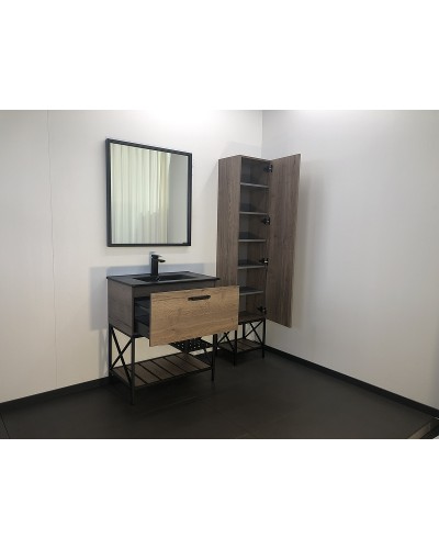 Зеркало Comforty Бредфорд 75 00004149062 Черное