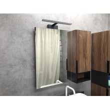 Зеркало со шкафом Comforty Штутгарт 90 00004151038 Дуб темно-коричневый Черное матовое